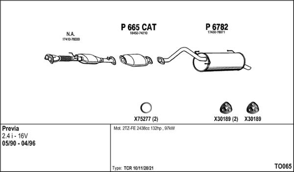 Fenno TO065 - Система випуску ОГ autocars.com.ua