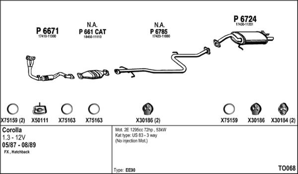 Fenno TO068 - Система випуску ОГ autocars.com.ua
