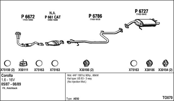 Fenno TO070 - Система випуску ОГ autocars.com.ua