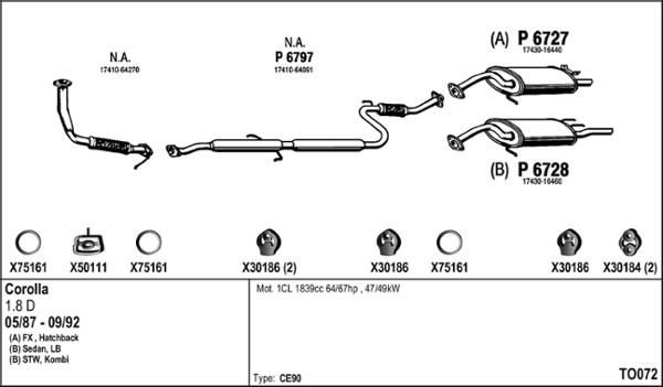 Fenno TO072 - Система випуску ОГ autocars.com.ua