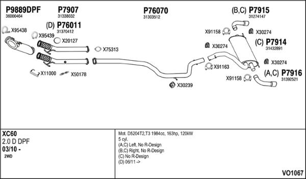 Fenno VO1067 - Система випуску ОГ autocars.com.ua