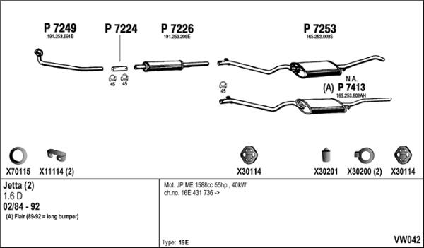 Fenno VW042 - Система випуску ОГ autocars.com.ua