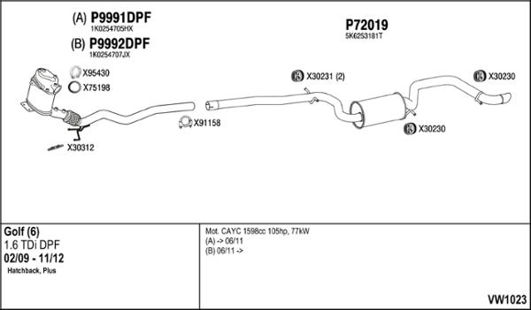 Fenno VW1023 - Система випуску ОГ autocars.com.ua