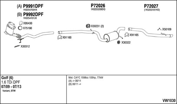 Fenno VW1030 - Система випуску ОГ autocars.com.ua
