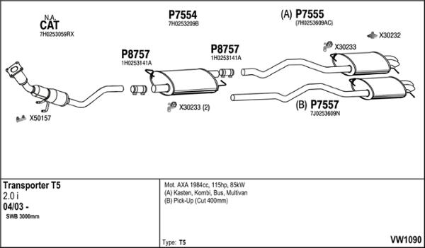 Fenno VW1090 - Система випуску ОГ autocars.com.ua