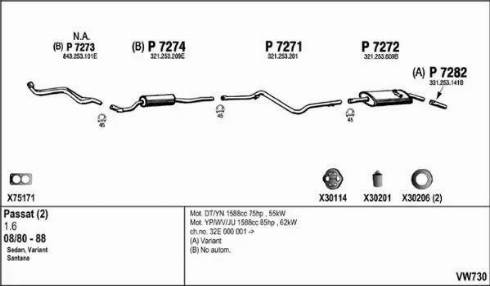 Fenno VW730 - Система випуску ОГ autocars.com.ua
