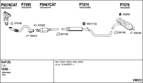 Fenno VW812 - Система випуску ОГ autocars.com.ua