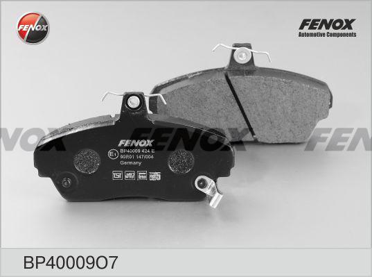 Fenox BP40009O7 - Тормозные колодки, дисковые, комплект autodnr.net