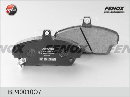 Fenox BP40010O7 - колодки тормозные дисковые autodnr.net