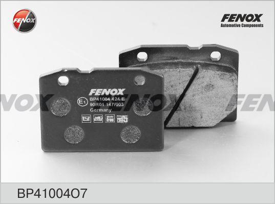 Fenox bp41004o7 - Тормозные колодки, дисковые, комплект autodnr.net
