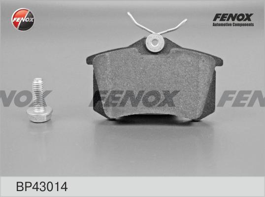 Fenox BP43014 - Тормозные колодки, дисковые, комплект autodnr.net
