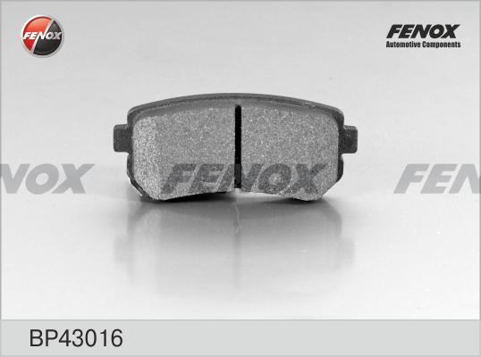 Fenox BP43016 - Тормозные колодки, дисковые, комплект autodnr.net