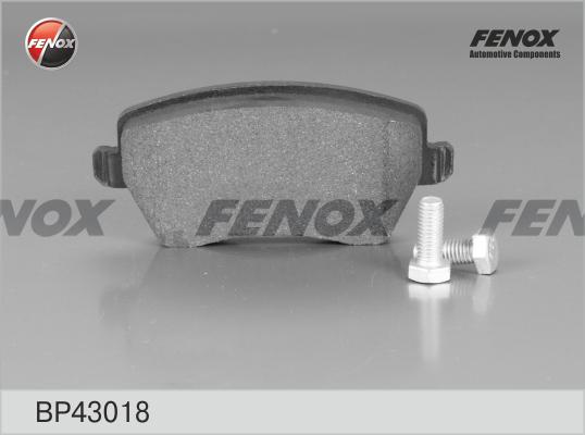 Fenox BP43018 - Тормозные колодки, дисковые, комплект avtokuzovplus.com.ua