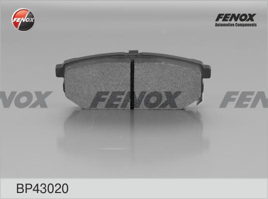 Fenox BP43020 - Тормозные колодки, дисковые, комплект avtokuzovplus.com.ua