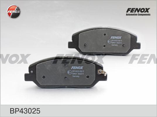 Fenox BP43025 - Гальмівні колодки, дискові гальма autocars.com.ua