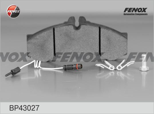 Fenox BP43027 - Тормозные колодки, дисковые, комплект autodnr.net