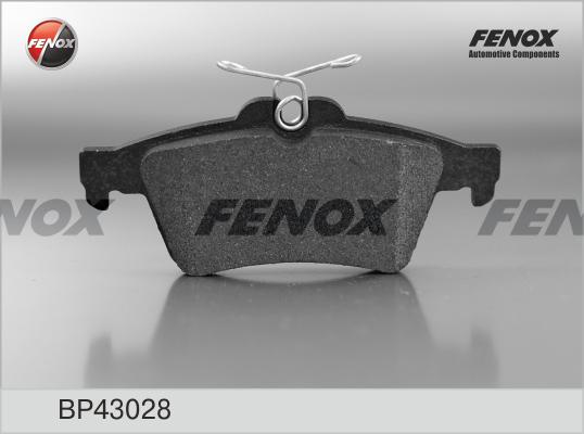 Fenox BP43028 - Тормозные колодки, дисковые, комплект avtokuzovplus.com.ua