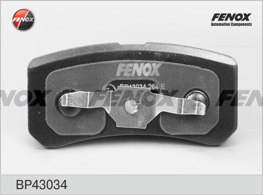 Fenox BP43034 - Гальмівні колодки, дискові гальма autocars.com.ua