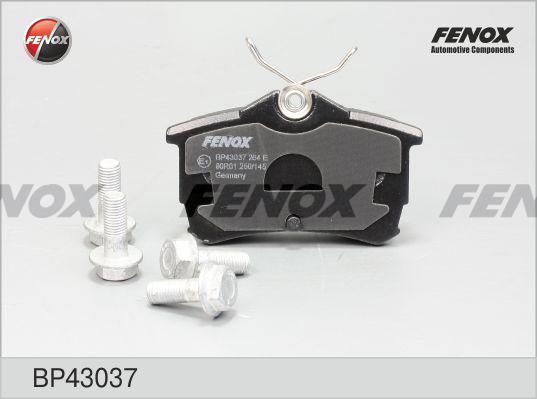 Fenox BP43037 - Тормозные колодки, дисковые, комплект avtokuzovplus.com.ua