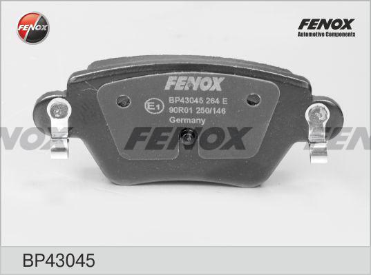 Fenox BP43045 - Тормозные колодки, дисковые, комплект avtokuzovplus.com.ua