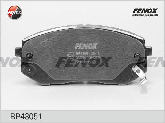 Fenox BP43051 - Тормозные колодки, дисковые, комплект autodnr.net