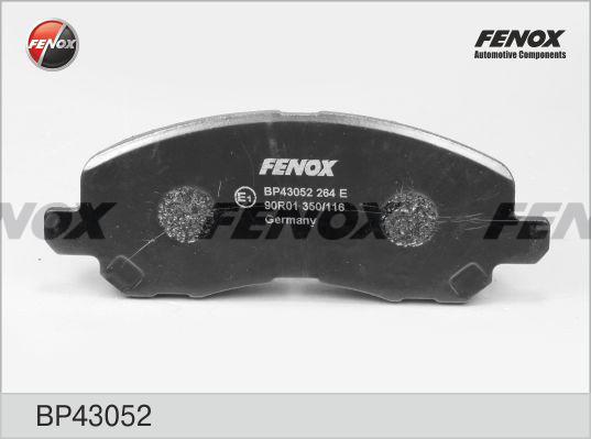 Fenox BP43052 - Тормозные колодки, дисковые, комплект autodnr.net