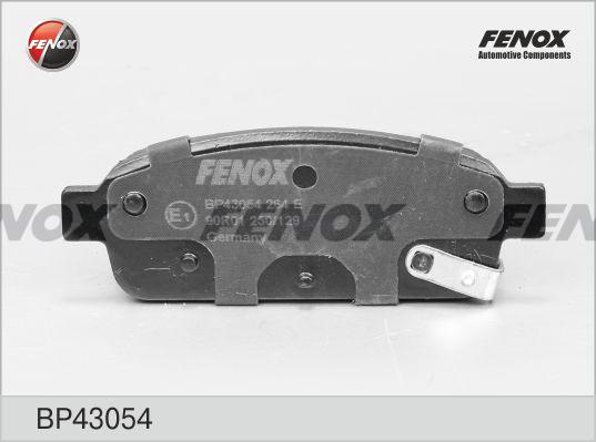 Fenox BP43054 - Гальмівні колодки, дискові гальма autocars.com.ua
