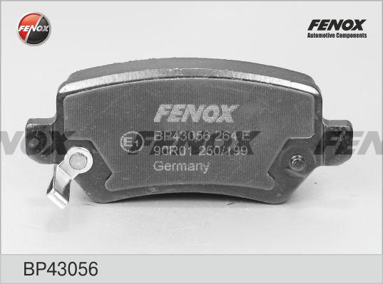 Fenox BP43056 - Тормозные колодки, дисковые, комплект avtokuzovplus.com.ua