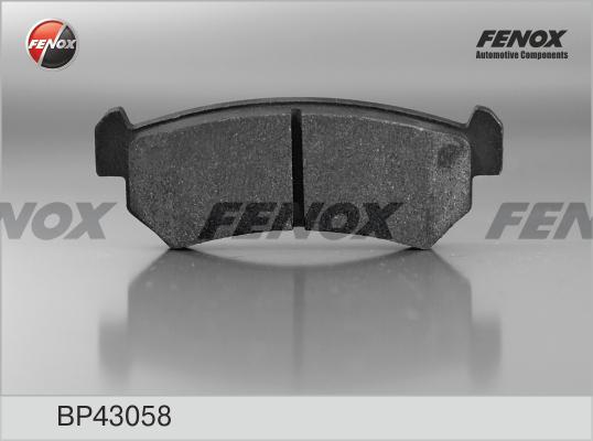 Fenox BP43058 - Тормозные колодки, дисковые, комплект avtokuzovplus.com.ua