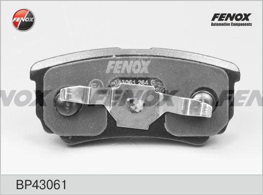 Fenox BP43061 - Тормозные колодки, дисковые, комплект autodnr.net