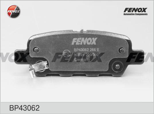 Fenox BP43062 - Гальмівні колодки, дискові гальма autocars.com.ua
