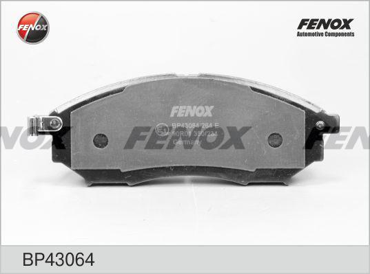 Fenox BP43064 - Гальмівні колодки, дискові гальма autocars.com.ua