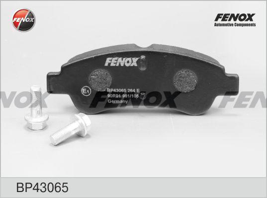Fenox BP43065 - Тормозные колодки, дисковые, комплект avtokuzovplus.com.ua