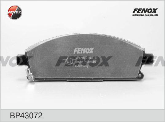 Fenox BP43072 - Гальмівні колодки, дискові гальма autocars.com.ua