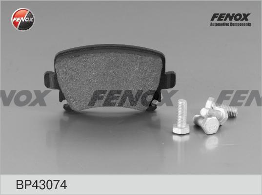 Fenox BP43074 - Тормозные колодки, дисковые, комплект avtokuzovplus.com.ua