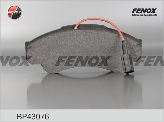 Fenox BP43076 - Тормозные колодки, дисковые, комплект avtokuzovplus.com.ua