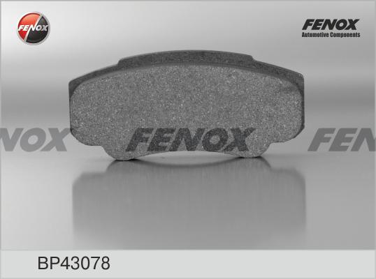 Fenox BP43078 - Гальмівні колодки, дискові гальма autocars.com.ua
