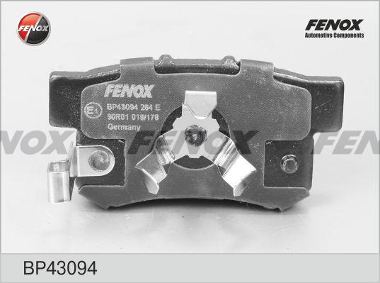 Fenox BP43094 - Тормозные колодки, дисковые, комплект avtokuzovplus.com.ua