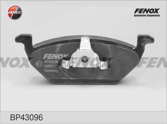 Fenox BP43096 - Гальмівні колодки, дискові гальма autocars.com.ua