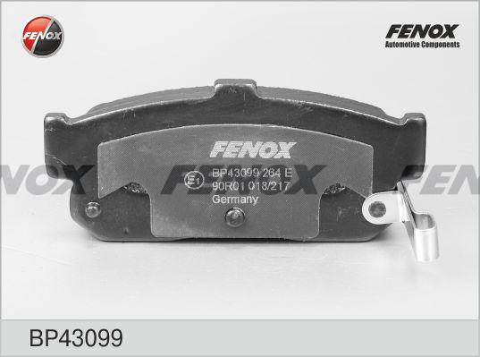 Fenox BP43099 - Тормозные колодки, дисковые, комплект avtokuzovplus.com.ua