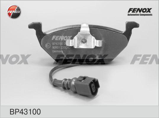Fenox BP43100 - Тормозные колодки, дисковые, комплект avtokuzovplus.com.ua