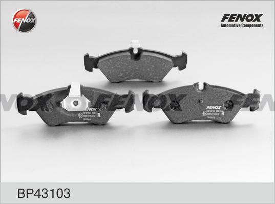 Fenox BP43103 - Гальмівні колодки, дискові гальма autocars.com.ua
