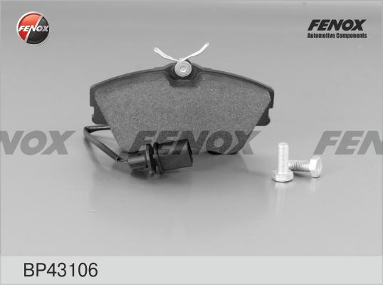 Fenox bp43106 - Тормозные колодки, дисковые, комплект autodnr.net