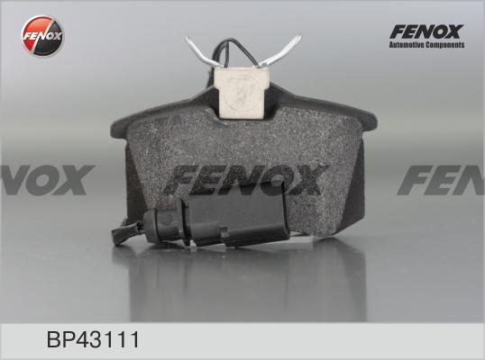 Fenox BP43111 - Тормозные колодки, дисковые, комплект avtokuzovplus.com.ua
