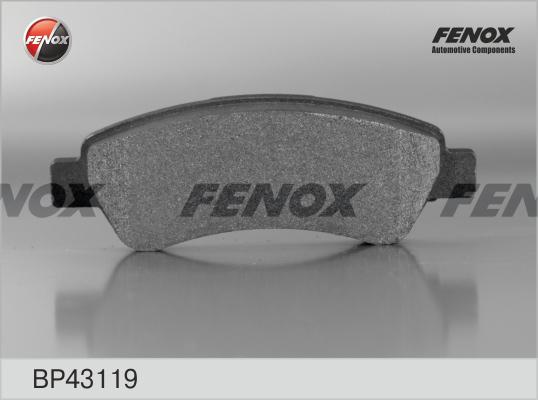 Fenox BP43119 - Тормозные колодки, дисковые, комплект autodnr.net