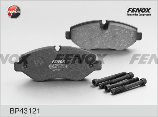 Fenox BP43121 - Тормозные колодки, дисковые, комплект autodnr.net