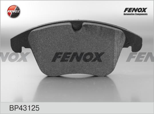 Fenox BP43125 - Тормозные колодки, дисковые, комплект autodnr.net