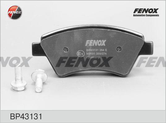Fenox BP43131 - Тормозные колодки, дисковые, комплект autodnr.net