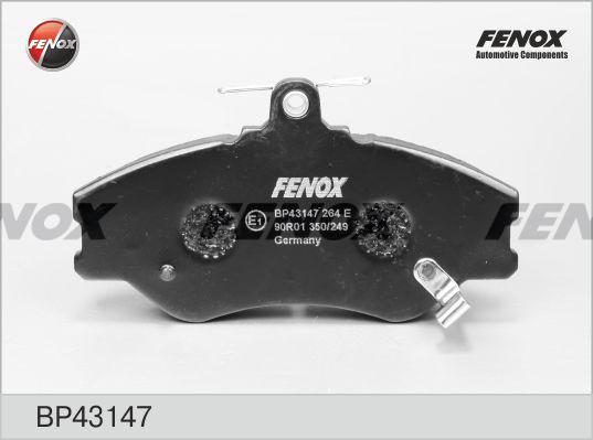 Fenox BP43147 - Тормозные колодки, дисковые, комплект autodnr.net