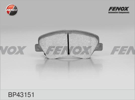 Fenox BP43151 - Тормозные колодки, дисковые, комплект autodnr.net